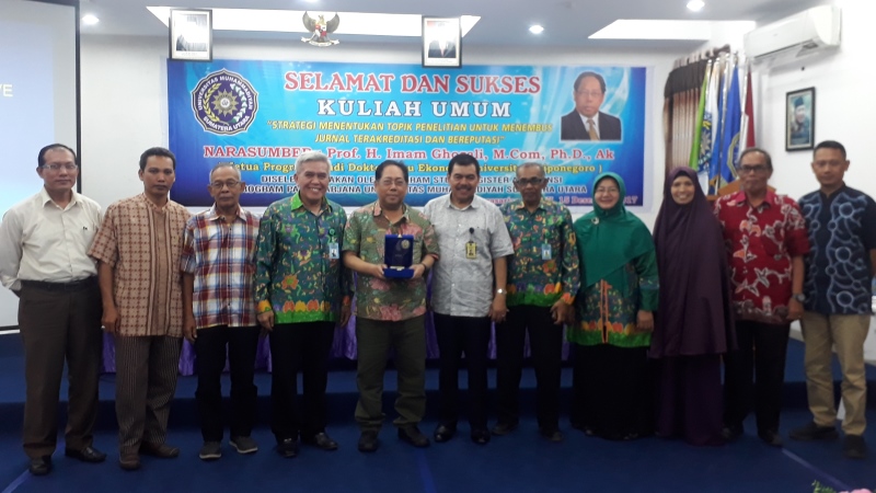 Prodi Magister Akuntansi UMSU Gelar Kuliah Umum Strategi Menentukan Topik Penelitian untuk Menembus Jurnal Terakteditasi dan Bereputasi